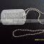 Stainless Steel Metal Military Army engraved metal tags