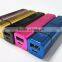 Best aluminum alloy power bank 2600 mah universal portable power bank OEM logo design