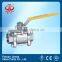 China Professional Manufacturer Of 1PC/2PC/3PC WOG sanitary stainless steel screwed ball valve