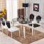 Dinette Combination Folding Table Tempered Glass Table Round Table Four Chairs