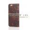 genuine leather for Iphone 6 plus wallet case with standing