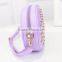 Wholesale Fancy Crochet Round Cosmetic Bag with Rhinestone