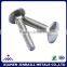 high quality 304 316 stainless carriage bolts
