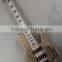 Weifang Rebon 5 string neck through body burl maple electric bass guitar