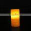 paraffin wax battery operated decal pattern flameless decorated led candle