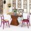 China Supplier Iron Cross Back Vintage Metal Chair in Dining Chair
