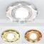 Crystal flat downlight spotlight led ceiling indoor lighting house decoration MR16 GU5.3 lace side lighting