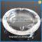 round crystal glass cigar ashtray
