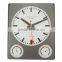 Plastic Wall Clock With Temperature and Humidity