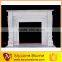 Cheap handcraved marble column fireplace mantel