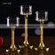 Crystal Candle Jar Gold Candelabra Table Centerpieces Wholesale