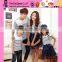 Fashion Flower Mother And Daughter Short Dress  Hot Sale Strap Sexy Korean Style Dress