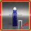 perfume glass bottle with blue glass roll on bottle with blue glass roll on bottle