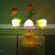 BBY-1502Y4 new design LED mushroom night light with sensor