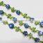 good quality blue and white flower lace trim