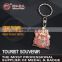 Promotion cheap metal tourist souvenir keychain