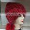 korea popular cheaper fur mult color kintted mink fur hat with pom pom