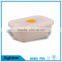 space saving product silicone delicate foldable lunch box/silicone food container