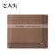 leather vintage men slim wallet guangzhou factory laorentou brand