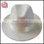 Wool felt white fedora hat