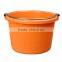 8 quater colorful plastic tubs-heavy duty plastic buckets