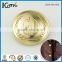 26mm shiny gold embossed logo garment accessories metal button for jean
