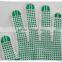 BSSAFETY China supplier poly cotton knitted pvc dotted safety gloves, cheap work gloves