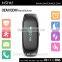 Digital silicone bracelet pedometer with continuous heart rate monitor bluetooth activity tracker