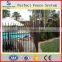 Camber Wrout Iron Picket Fence,tublar Residential fencing, welded black color fence