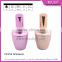 Beautiful design pink gold empty round shaped 18ml refillable glass spray bottle for cosmetic perfume packaging