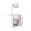 Bathroom Metal Toilet Paper Holder And Newspaper or Magazine Rack