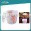 Toprank Cooking Tools Measuring Tool Precise Transparent Plastic PP Measuring Cup 3 pcs Digital Measuring Cup Set