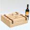 2016 customized handmade 4 bottle wooden wine gift box