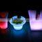 led illuminating plastic ice bucket, led furniture light flower pot