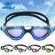 2015 New Panoramic Silicone Adult Swimming Goggles in Blue Lens(CF-7202)