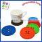 Eco-friendly food grade heat resistance silicone coaster,silicone cup mat