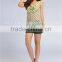 fashion butterfly sleeve polka dots pattern chiffon blouse MOQ 1 piece