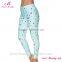 Wholesale ice light weight blue leggings high waist pants