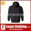 Mens plain black pullover hoodies custom hooded sweatshirt