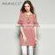 Maxnegio wholesale plus size formal short straight dresses with lace and ruffle sleeve