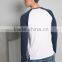 MGOO Customized T-shirt With Shoulder Sleeves Plain Long Sleeve Tshirt Soft Cotton Blank Tee Shirt For Men