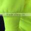 Polyester inner brush fleece hi vis jacket safety sweatshirt meet ANSI