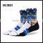 20mm/hg ankle high colorful 360 digital print man compression sport fashion sock