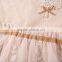 Wholesale 100% Natural Cotton Baby Girls Princess Dress Short Sleeves Summer Casual Style