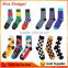 Happy Socks, Men Or Woman Combed Cotton Happy Socks, Custom Knitted Dress Socks