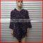 Women's winter hot fashion knit acryli sweater poncho