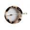 Women's Natural Acetate Sheet Oval Leopard Crystal Clip