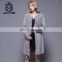 Gray style Cashmere Coat Women Ladies with Long Wool Coats