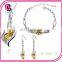 New arrival elegant shiny angle-eyes crystal jewelry sets