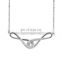 Fashion stainless steel jewelry double infinity necklace for gift